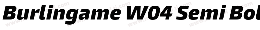 Burlingame W04 Semi Bold字体转换